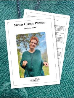 Strikkeopskrift Mettes Classic Poncho