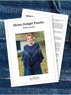 Strikkekit Poncho Delight Bl