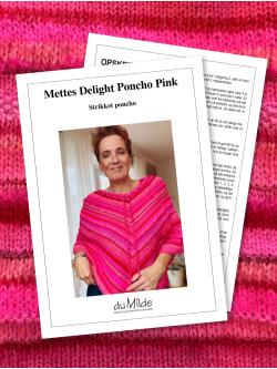 Strikkekit Poncho Delight Pink